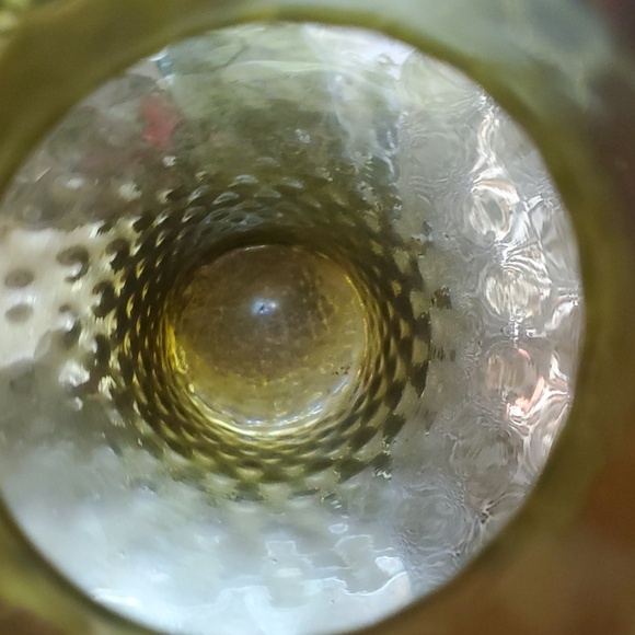 Antique Olive Green Glass Floor vase - Picture 3 of 14